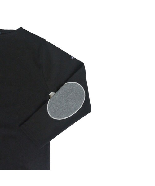 SAINT JAMES（セントジェームス）の「限定ITEM】SAINT JAMES セントジェームス OUESSANT SOLID ウエッソン エルボーパッチ付き 【正規取り扱い品】（Tシャツ/カットソー・メンズ・その他）」の3枚目の写真