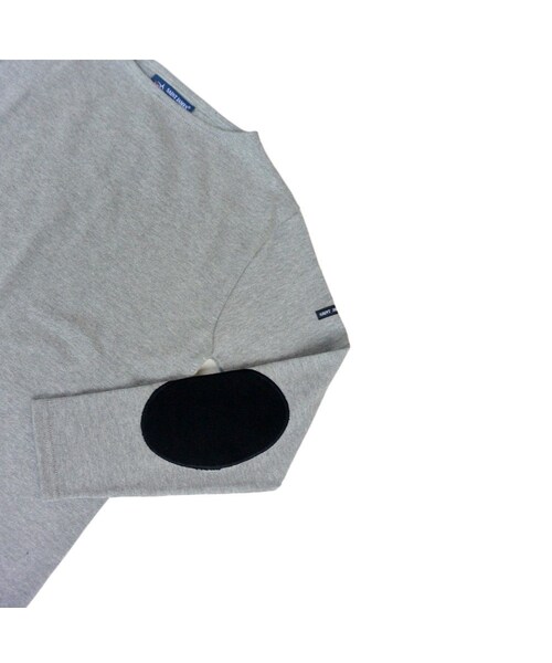 SAINT JAMES（セントジェームス）の「限定ITEM】SAINT JAMES セントジェームス OUESSANT SOLID ウエッソン エルボーパッチ付き 【正規取り扱い品】（Tシャツ/カットソー・メンズ・その他）」の6枚目の写真