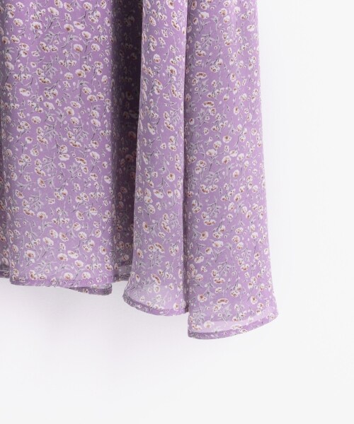 MAJESTIC LEGON（マジェスティックレゴン）の「【予約商品】プチフラワーハイネックワンピース（ワンピース/ドレス・レディース・ラベンダー柄/アイボリー柄/ネイビー柄・S/M）」の7枚目の写真