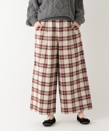 studio CLIP | 起毛チェックワイドストレートパンツ(パンツ)