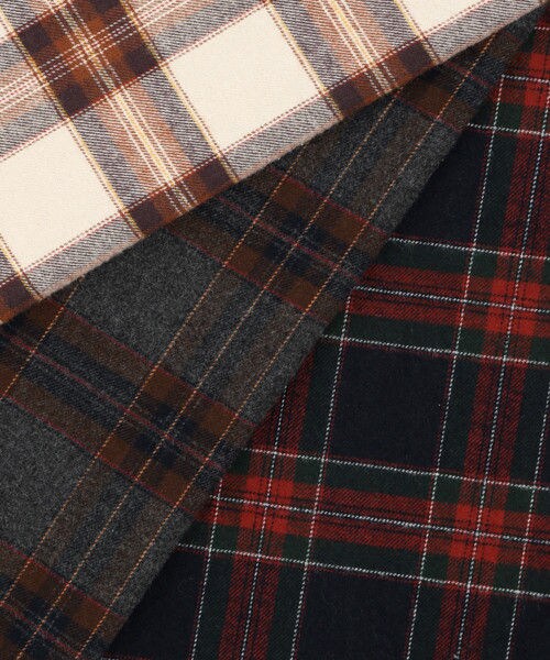 studio CLIP（スタディオクリップ）の「起毛チェックウエストリボンテーパードパンツ（パンツ・オフホワイト/チャコール/ネイビー）」の14枚目の写真