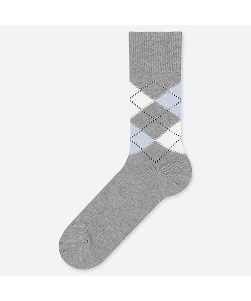 UNIQLO（ユニクロ）の「アーガイルソックス（ソックス/靴下・メンズ・RED 17/NAVY 69/BLUE 64/GRAY 03/BLACK 09/WHITE 00/BLUE 61・25-27/27-29）」の4枚目の写真