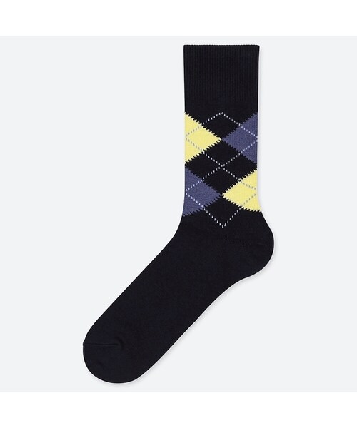 UNIQLO（ユニクロ）の「アーガイルソックス（ソックス/靴下・メンズ・RED 17/NAVY 69/BLUE 64/GRAY 03/BLACK 09/WHITE 00/BLUE 61・25-27/27-29）」の5枚目の写真