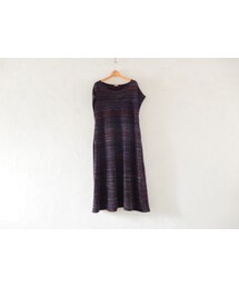 takuroh shirafuji | takuroh shirafuji No Sleeve Wool Dress (Purple)(ワンピース)