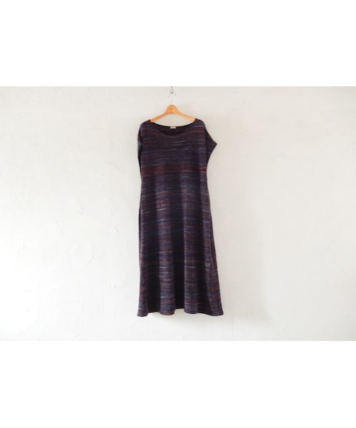 takuroh shirafuji(タクロウシラフジ)の「takuroh shirafuji No Sleeve Wool Dress (Purple)(ワンピース・レディース・その他)」の1枚目の写真