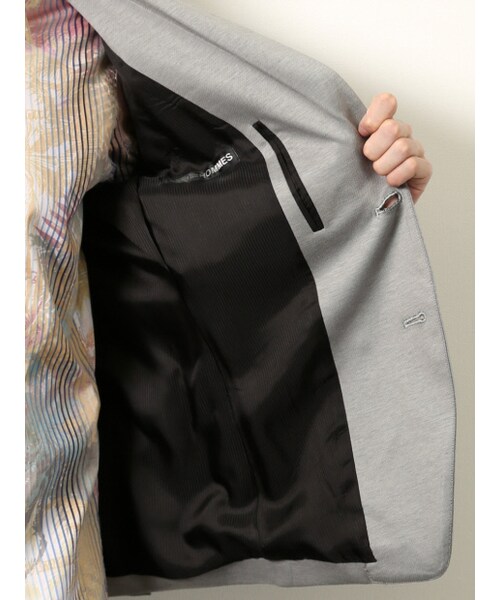 5351 POUR LES HOMMES（ゴーサンゴーイチプールオム）の「カルゼモクロディ２BSジャケット（ジャケット/アウター・メンズ・ライトグレ-・1/2/3/4）」の8枚目の写真