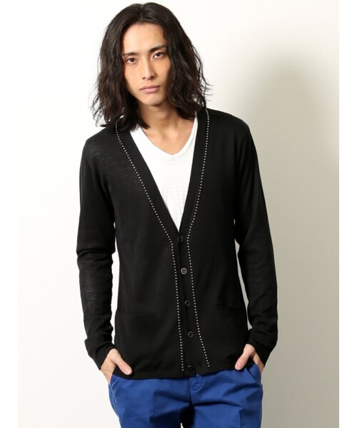 5351 POUR LES HOMMES（ゴーサンゴーイチプールオム）の「【DIRECTOR'SＬＩＮＥ】スタッズ付ドレスカーデ（トップス・メンズ・ピンク/ブラック・2/3）」の15枚目の写真