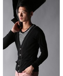 5351 POUR LES HOMMES | 【DIRECTOR'SＬＩＮＥ】スタッズ付ドレスカーデ(トップス)