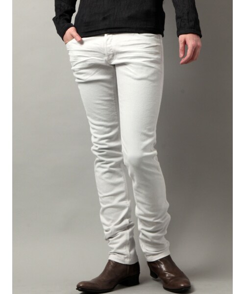 5351 POUR LES HOMMES(ゴーサンゴーイチプールオム)の「12OZデニムスリムストレート(パンツ・メンズ・インディゴ/ホワイト・0/1/2/3/4)」の3枚目の写真