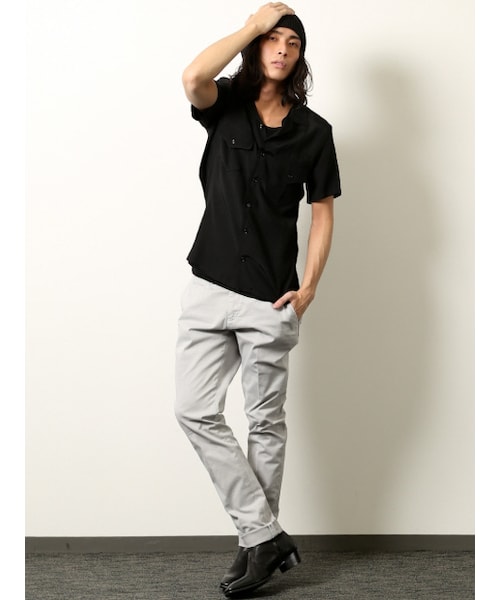 5351 POUR LES HOMMES（ゴーサンゴーイチプールオム）の「ストレッチドライコットン綿スラックス【予約】（パンツ・メンズ・オフホワイト/ブルー/ライトグレ-・1/2/3/4）」の14枚目の写真