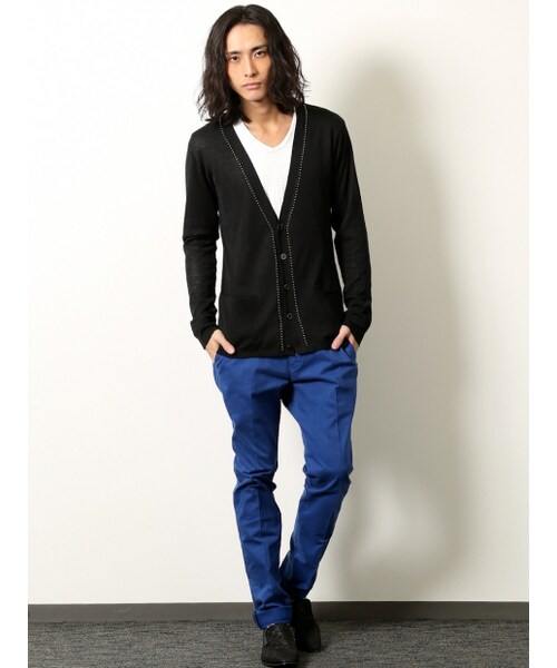 5351 POUR LES HOMMES（ゴーサンゴーイチプールオム）の「ストレッチドライコットン綿スラックス【予約】（パンツ・メンズ・オフホワイト/ブルー/ライトグレ-・1/2/3/4）」の11枚目の写真