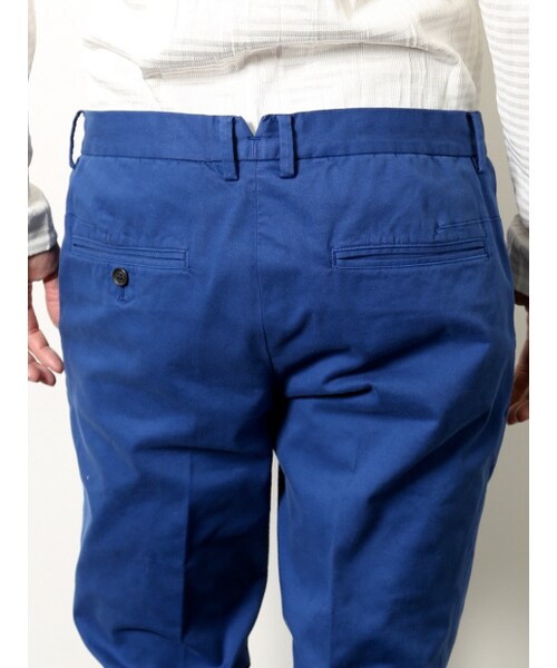 5351 POUR LES HOMMES（ゴーサンゴーイチプールオム）の「ストレッチドライコットン綿スラックス【予約】（パンツ・メンズ・オフホワイト/ブルー/ライトグレ-・1/2/3/4）」の9枚目の写真
