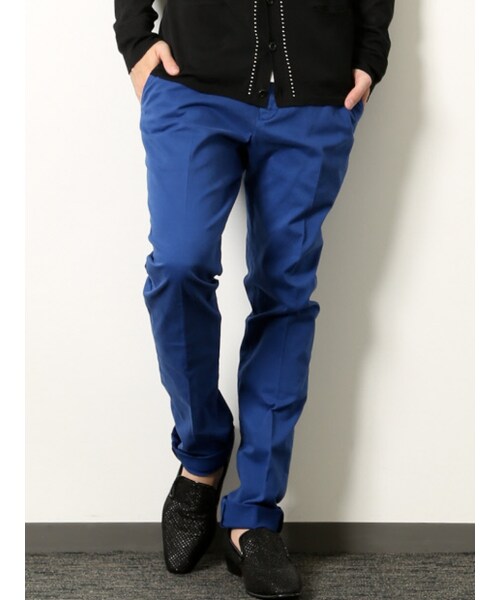 5351 POUR LES HOMMES（ゴーサンゴーイチプールオム）の「ストレッチドライコットン綿スラックス【予約】（パンツ・メンズ・オフホワイト/ブルー/ライトグレ-・1/2/3/4）」の4枚目の写真