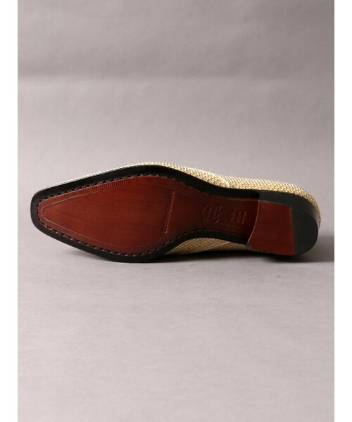 5351 POUR LES HOMMES(ゴーサンゴーイチプールオム)の「光沢メッシュスリップオン【予約】(シューズ・メンズ・ベージュ・40/41/42/43/44)」の6枚目の写真