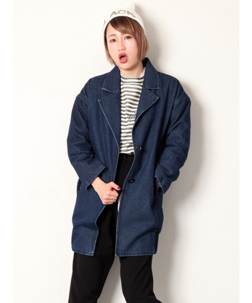 NOMINE（ノミネ）の「デニムジャコット【JILLE2014年03月号P.49掲載】（ジャケット/アウター・レディース・blue/navy・F）」の5枚目の写真