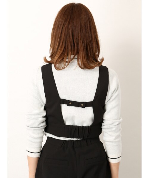 NOMINE(ノミネ)の「カシメリボンセットアップ(トップス・レディース・ivory/black/gray・F)」の8枚目の写真
