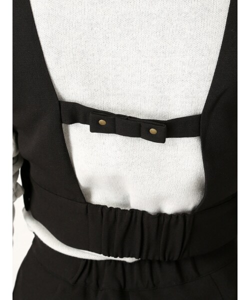 NOMINE(ノミネ)の「カシメリボンセットアップ(トップス・レディース・ivory/black/gray・F)」の6枚目の写真