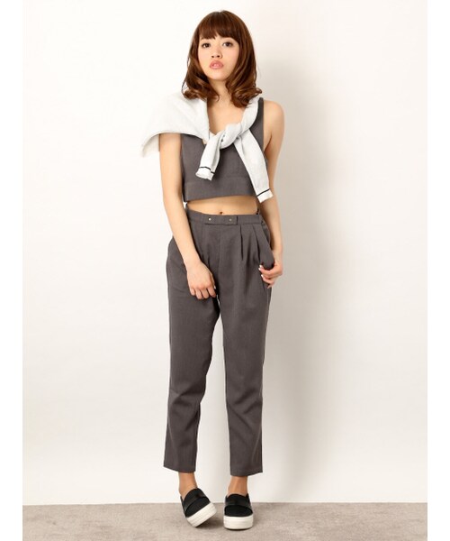 NOMINE(ノミネ)の「カシメリボンセットアップ(トップス・レディース・ivory/black/gray・F)」の11枚目の写真