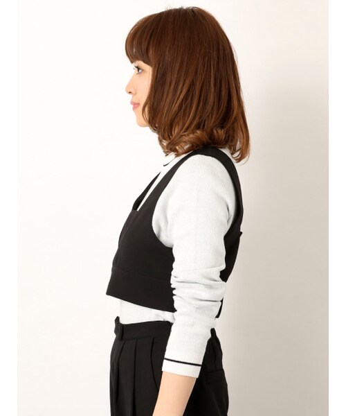 NOMINE(ノミネ)の「カシメリボンセットアップ(トップス・レディース・ivory/black/gray・F)」の7枚目の写真