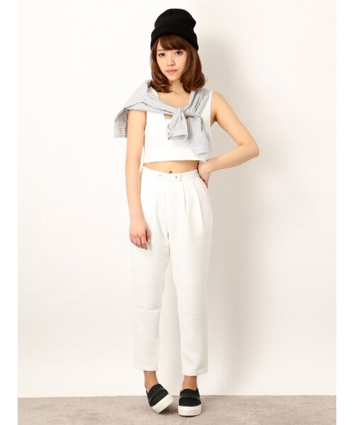 NOMINE(ノミネ)の「カシメリボンセットアップ(トップス・レディース・ivory/black/gray・F)」の12枚目の写真
