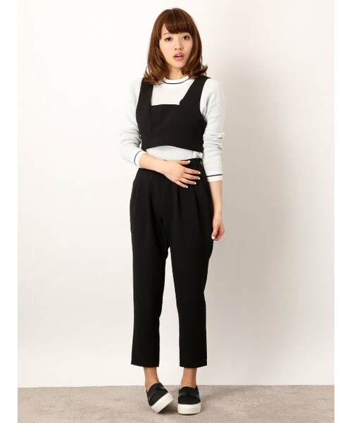 NOMINE(ノミネ)の「カシメリボンセットアップ(トップス・レディース・ivory/black/gray・F)」の10枚目の写真