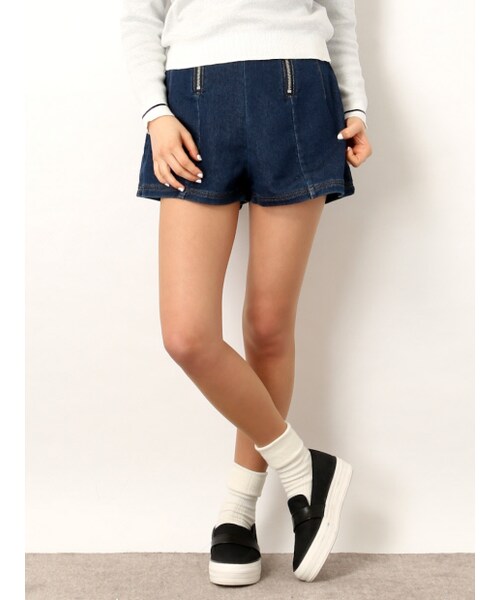 NOMINE（ノミネ）の「ダブルジップハイウエスト（パンツ・レディース・blue/navy・1/2）」の3枚目の写真