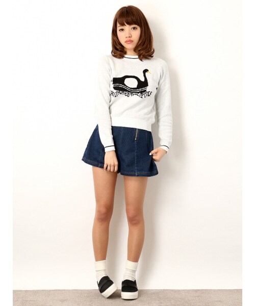 NOMINE（ノミネ）の「ダブルジップハイウエスト（パンツ・レディース・blue/navy・1/2）」の9枚目の写真