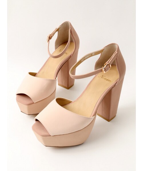 NOMINE（ノミネ）の「3トーンヒール【Scawaii2014年03月号P.54掲載】（シューズ・レディース・pink/black/gray・35/36/37/38/39）」の4枚目の写真