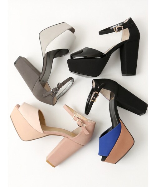 NOMINE（ノミネ）の「3トーンヒール【Scawaii2014年03月号P.54掲載】（シューズ・レディース・pink/black/gray・35/36/37/38/39）」の5枚目の写真