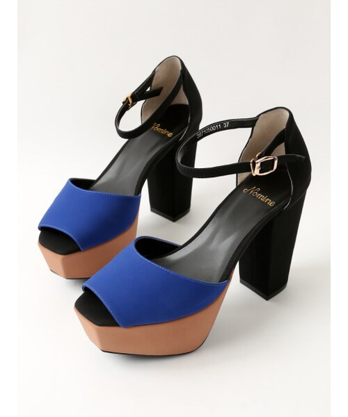 NOMINE（ノミネ）の「3トーンヒール【Scawaii2014年03月号P.54掲載】（シューズ・レディース・pink/black/gray・35/36/37/38/39）」の3枚目の写真