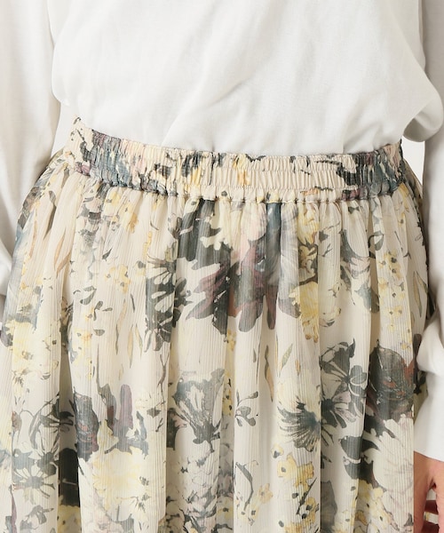 FRAMeWORK（フレームワーク）の「楊柳花柄スカート◇（）」 - WEAR