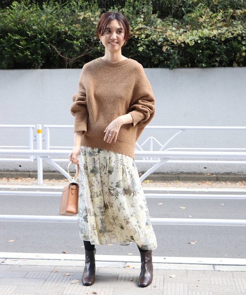 FRAMeWORK（フレームワーク）の「楊柳花柄スカート◇（）」 - WEAR