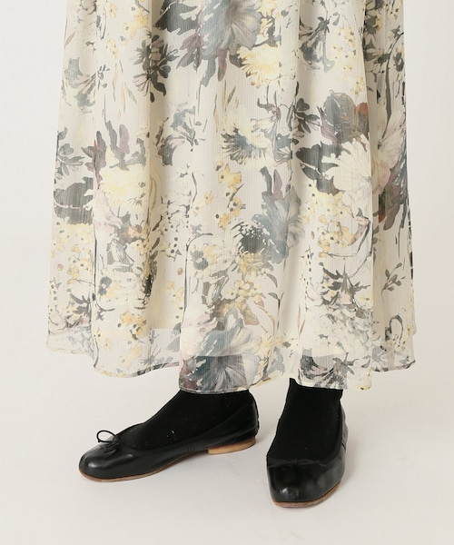 FRAMeWORK 楊柳花柄スカート/コースター FRAMeWORK（フレームワーク）の「楊柳花柄スカート◇（）」 - WEAR