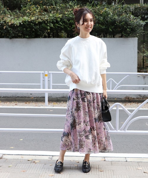 FRAMeWORK（フレームワーク）の「楊柳花柄スカート◇（）」 - WEAR 