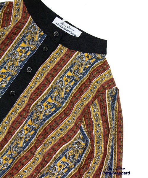 paravion（パラビオン）の「フラワーストライプワンピース�（ワンピース/ドレス・レディース・グリーン/ワイン/イエロー・ONE）」の10枚目の写真