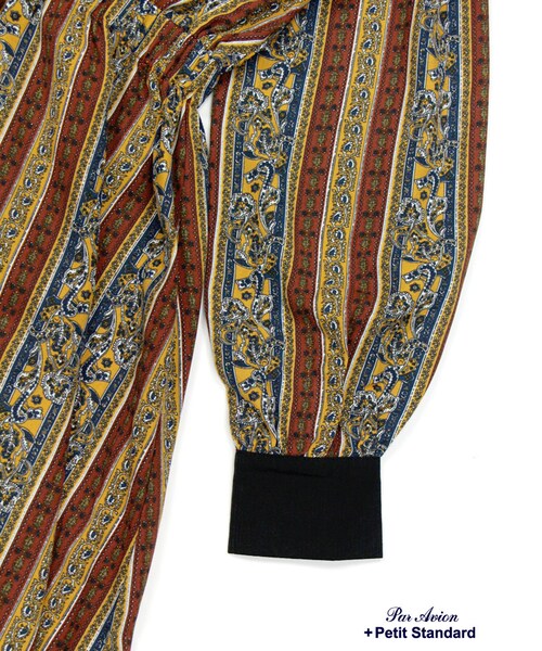 paravion（パラビオン）の「フラワーストライプワンピース�（ワンピース/ドレス・レディース・グリーン/ワイン/イエロー・ONE）」の11枚目の写真