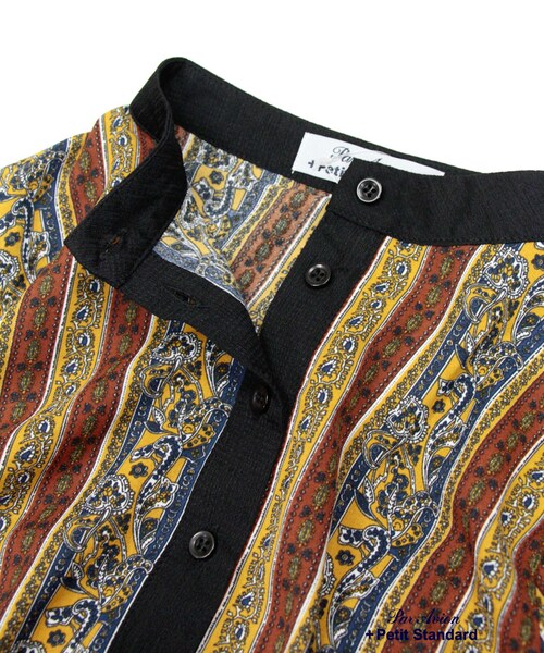 paravion（パラビオン）の「フラワーストライプワンピース�（ワンピース/ドレス・レディース・グリーン/ワイン/イエロー・ONE）」の9枚目の写真