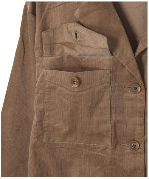 w closet（ダブルクローゼット）の「長袖開襟シャツはおり（トップス・レディース・アイボリー/キャメル/グレージュ・FREE）」の6枚目の写真