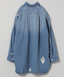 【新品未使用】JEANASIS  デニムクラッシュオーバーシャツ JEANASIS ジーナシス デニムクラッシュオーバーシャツ デニム