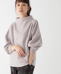 studio CLIP | 起毛ボートネック袖タックプルオーバー(トップス)