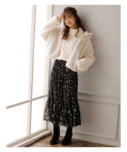 INGNI（イング）の「花柄シフォンプリーツ／スカート（）」 - WEAR