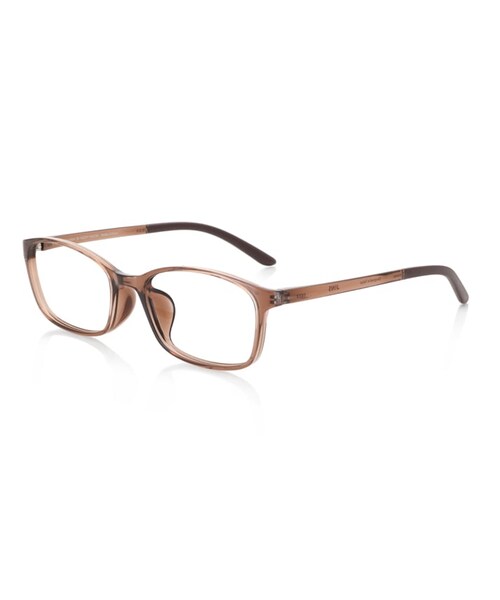 JINS（ジンズ）の「【Rubber Modern Airframe-Slim-】（メガネ・レディース・ネイビー(58)/レッド(05)/ライトブラウン(82)/ダークブラウン(85)・Small 52□17-143○34）」の2枚目の写真