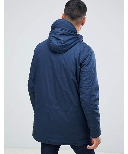 Pull&Bear（プルアンドベア）の「Pull&Bear Short Quilted Jacket In Navy（テーラードジャケット