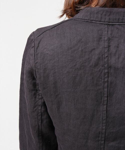 LEPSIM（レプシィム）の「フレンチリネンテーラードジャケット（ジャケット/アウター・レディース・グレー/ネイビー/ブルー/オフ・Ｌ/Ｍ）」の14枚目の写真