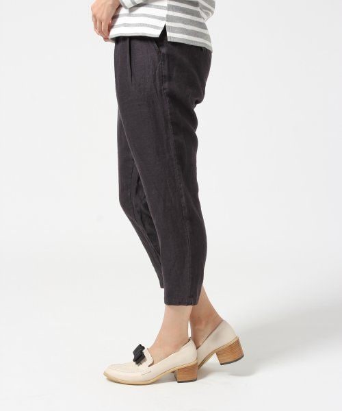 LEPSIM(レプシィム)の「フレンチリネンタックパンツ(パンツ・レディース・グレー/ネイビー/ブルー/オフ・L/M)」の5枚目の写真