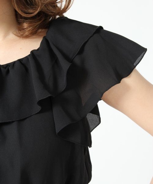 Heather（ヘザー）の「オフショルフリルブラウス（トップス・レディース・ラベンダー/ミント/ブラック/ホワイト・Ｆ）」の9枚目の写真