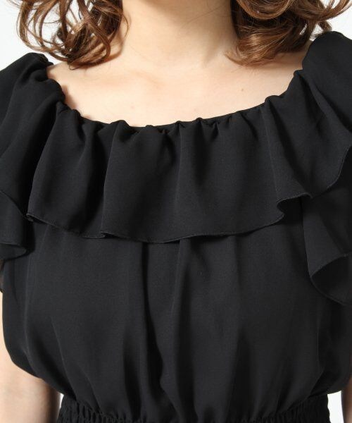 Heather（ヘザー）の「オフショルフリルブラウス（トップス・レディース・ラベンダー/ミント/ブラック/ホワイト・Ｆ）」の8枚目の写真