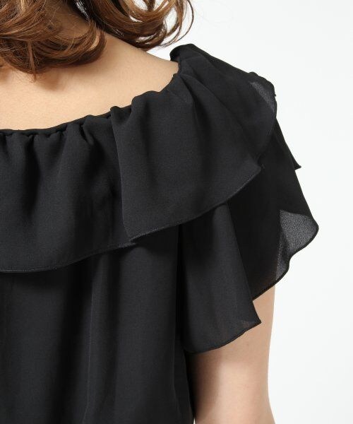 Heather（ヘザー）の「オフショルフリルブラウス（トップス・レディース・ラベンダー/ミント/ブラック/ホワイト・Ｆ）」の11枚目の写真