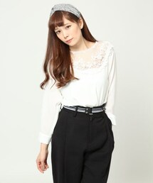 JEANASIS | チュールレースシャツプルオーバー7S(トップス)