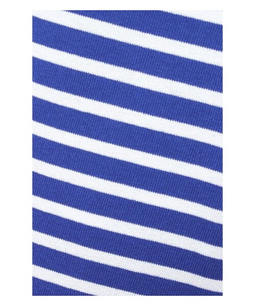 SAINT JAMES(セントジェームス)の「SAINT JAMES OUESSANT ボーダー柄プルオーバー(カットソー・Tシャツ・レディース・ネイビー/ピンク/ブルー A・36/38)」の11枚目の写真